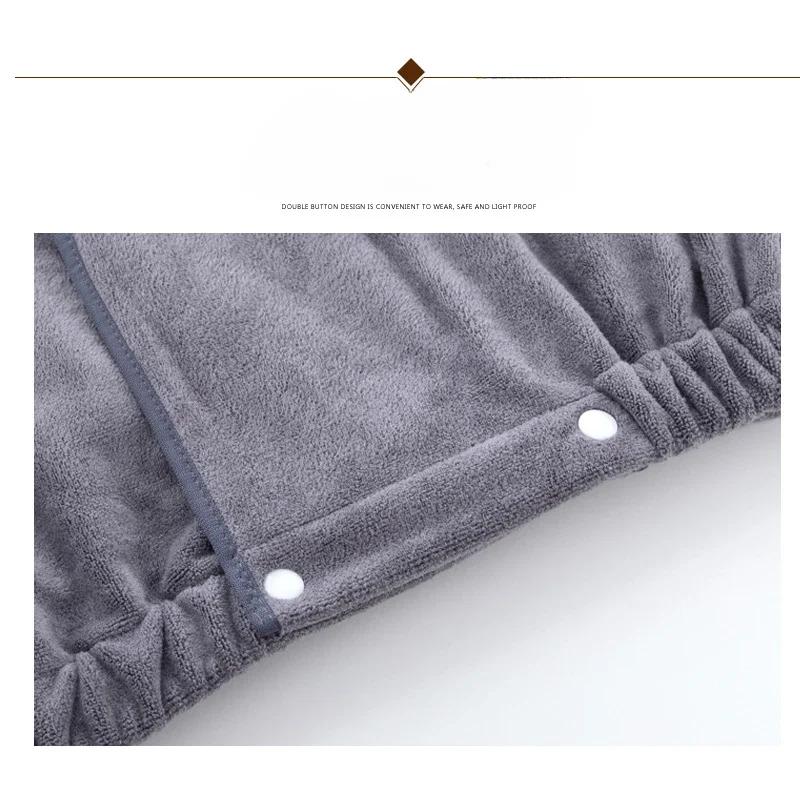 Home use ultra-fine fiber soft and thick strong water absorption beauty sauna robe beauty salon spa center bathrobe bath towel