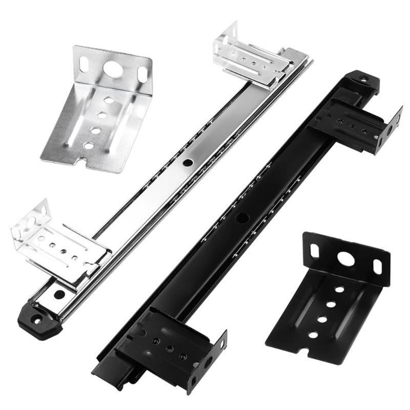 High Capacity Under Desk Keyboards Tray with Quiet Slide Rail Simple Installation Keyboards Mounting for Any Work Space