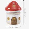 1pc Garden mushroom flower house small ornaments, flower bonsai resin decorations, fleshy moss micro landscape world landscaping