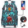 Large Capacity Schoolbag with Shoulder Strap; Student Three-piece Pencil Case Set