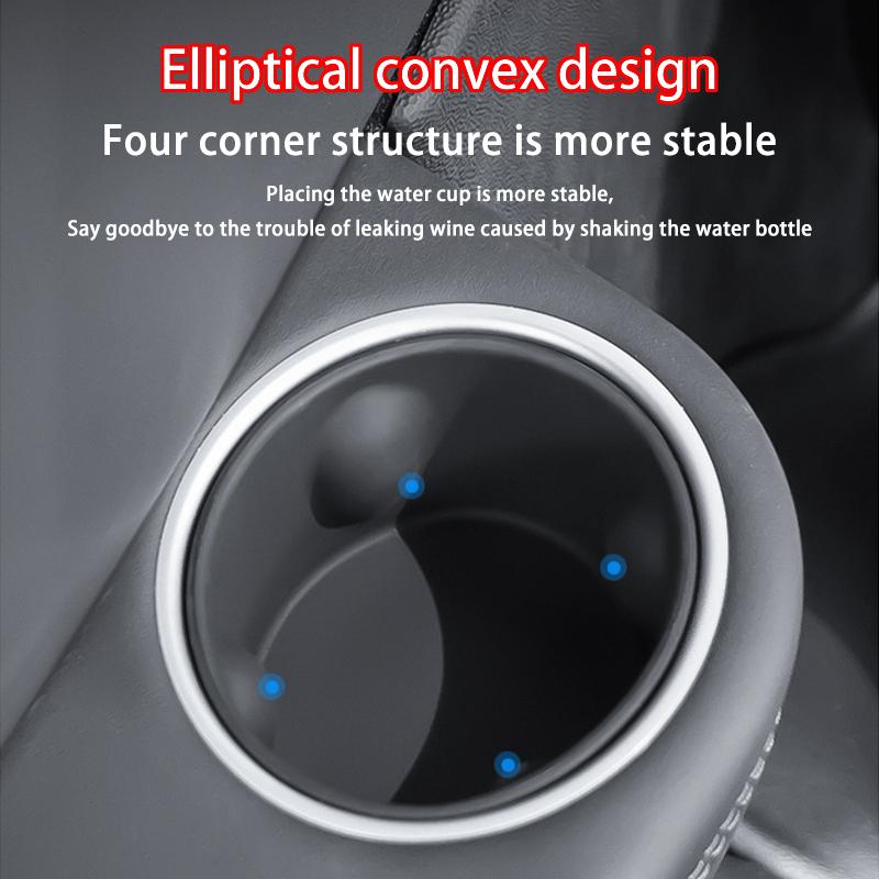 For Tesla Model YL 2026+ Third Row Silicone Cup Holder Insert Center Console Water Cup Holder Organizer Storage Box Accessories