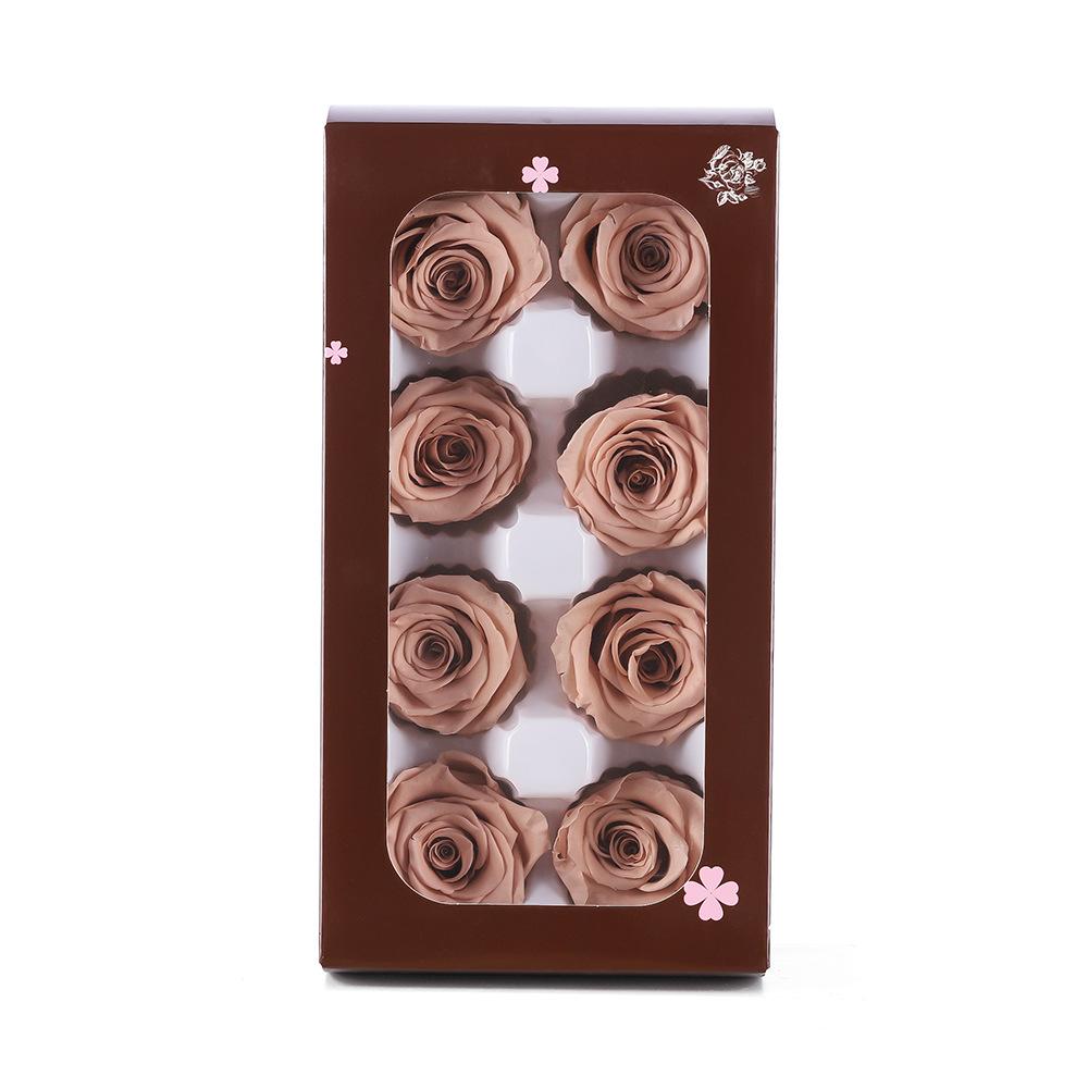 Eternal Flower Gift Box Set 2-6cm Handmade Rose Decorative Flowers, DIY Gift Flower Box