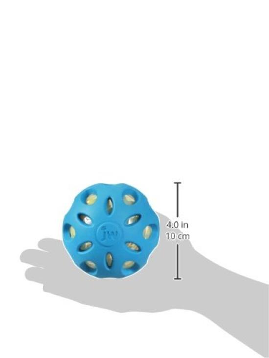 JW Pet Company Crackle Heads Crackle Ball Dog Colors Vary by JW Pet Toy, Large,