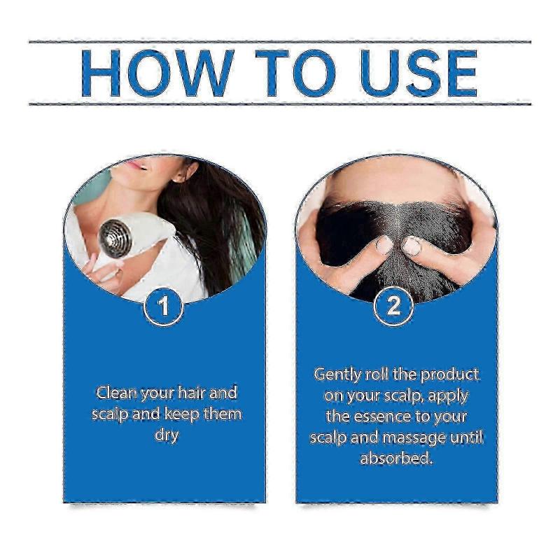 Be Bodywise Siero per la Crescita dei Capelli Roll-On con Estratti Vegetali Naturali, Riduce la Caduta e la Rottura dei Capelli, Promuove la Salute dei Follicoli, per Uomini e Donne, 60ml