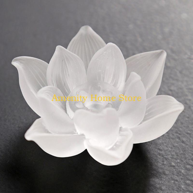 F26C Lotus Flowers Incense Stick Holder Censer Bracket Household Accessory for Temple Living Room Office Decoration