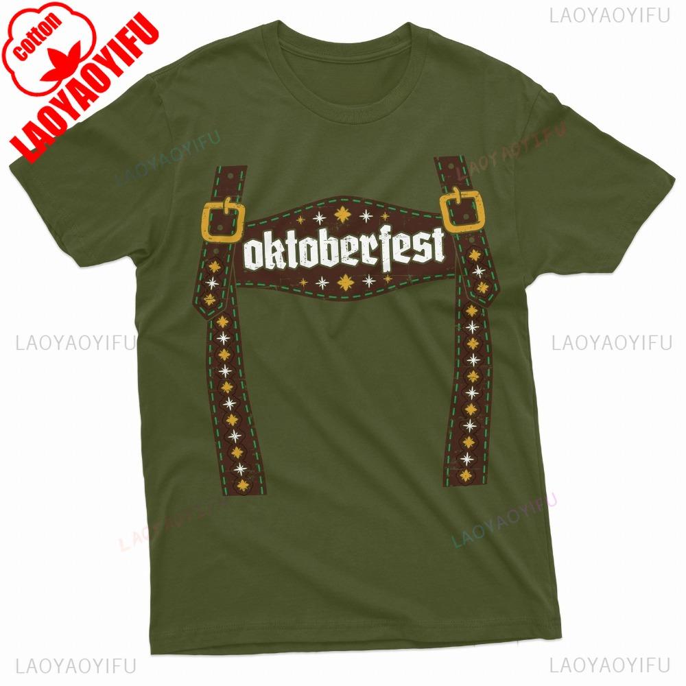 Mens Oktoberfest Tshirt Beer Drinking Oktoberfest Party Tee Funny Waistband Graphic Printed Shirt Unisex Fashion Streetwear