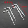 100pcS White 4/7 arrow dropper drip Arrow Emitter Curved Arrow Dripper Plants Bend Sprinklers Micro Irrigation System for 4/7m