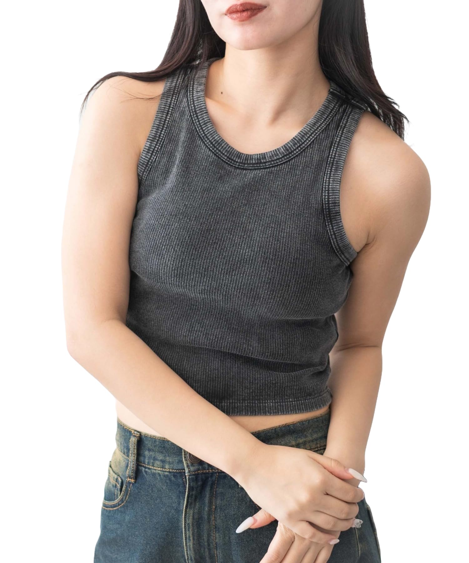 

Винтажный топ-майка WEGO в американском девичьем стиле Sumikuro для женщин с чашками, Стиль, Повседневный, Наряд весна/лето, Подарок, M,