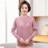 2023 Autumn/Winter Knitwear: Versatile Plus Size Loose Sweater for Middle-aged & Elderly Women - Crochet Base Layer Top for Moms