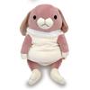 Shinada Global Mochi Series Mochi Bunny Lop Ear Plush Toy Rabbit Animal Pink L 22×22×30cm MOUS-0350RPK