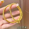 Engagement Fake Hardware Ornament Five-piece Set Wedding Does Not Fade Ancient Bracelet Groom New Year Seems To Be Set Three Gold Set
