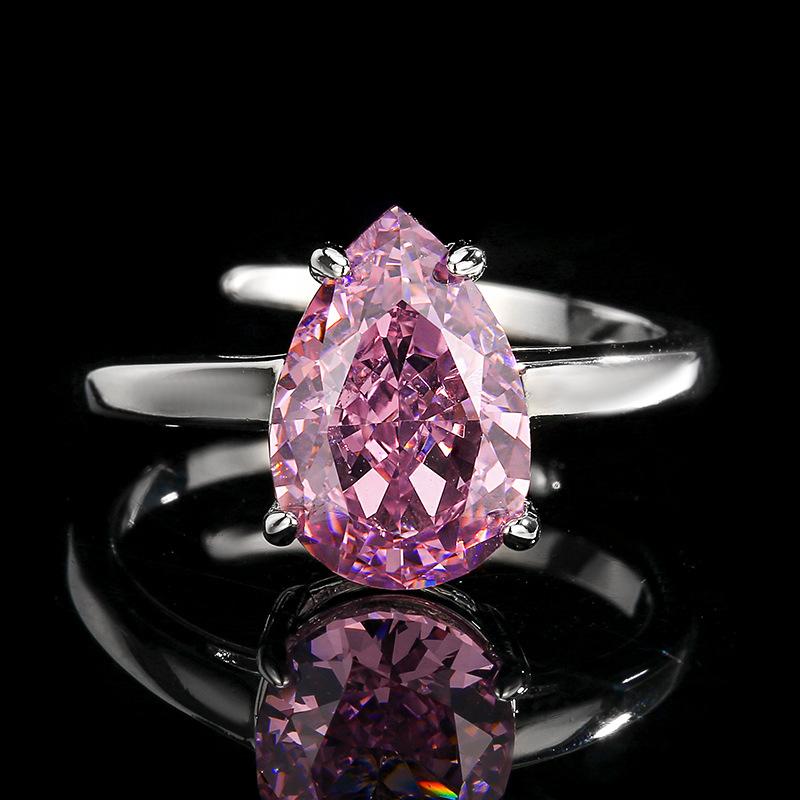 Набор бижутерии Серьги Колье Кольцо Форма капли Высокоуглеродистая Модный Легкая роскошь Высококачественный Женский