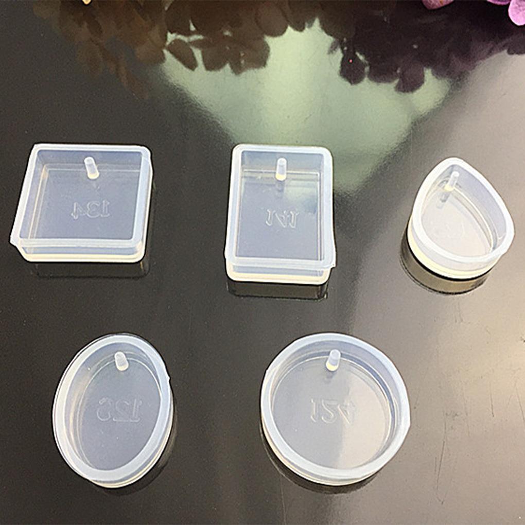 Anhänger Silikonform mit Loch Spiegeloberfläche Verschiedene Formen Zuverlässige Qualität Flexibel DIY Wiederverwendbare Form zur Herstellung von Bastelprojekten