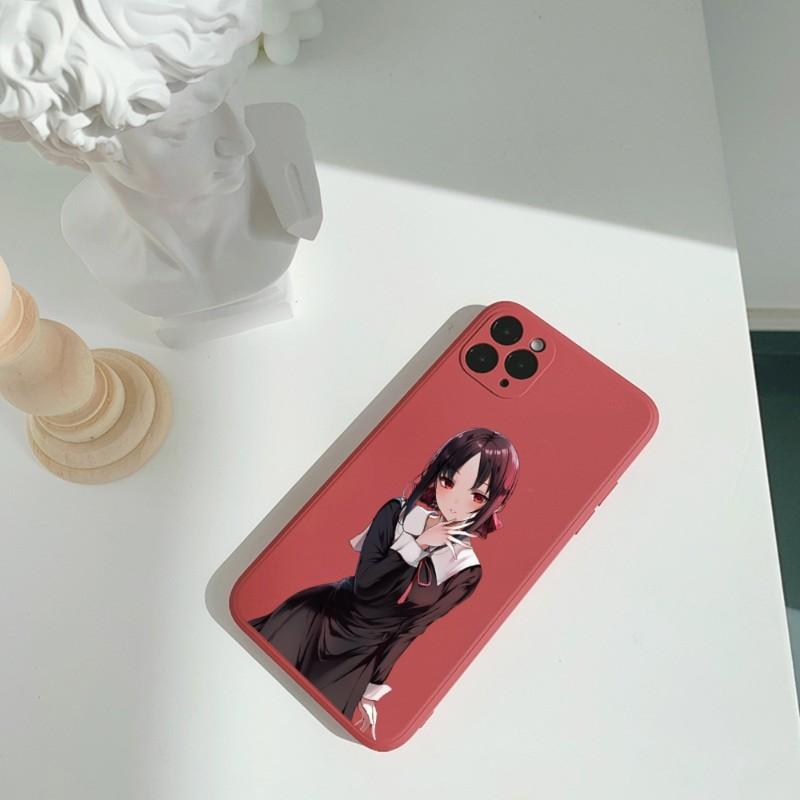 Anime Kaguya Sama Lk Pouzdro na telefon pro iPhone 11 12 13 Pro Max X XR XS Max 6 6S 7 8 Plus SE 2022 Tekuté Čtvercové Barevné Pouzdro na telefon