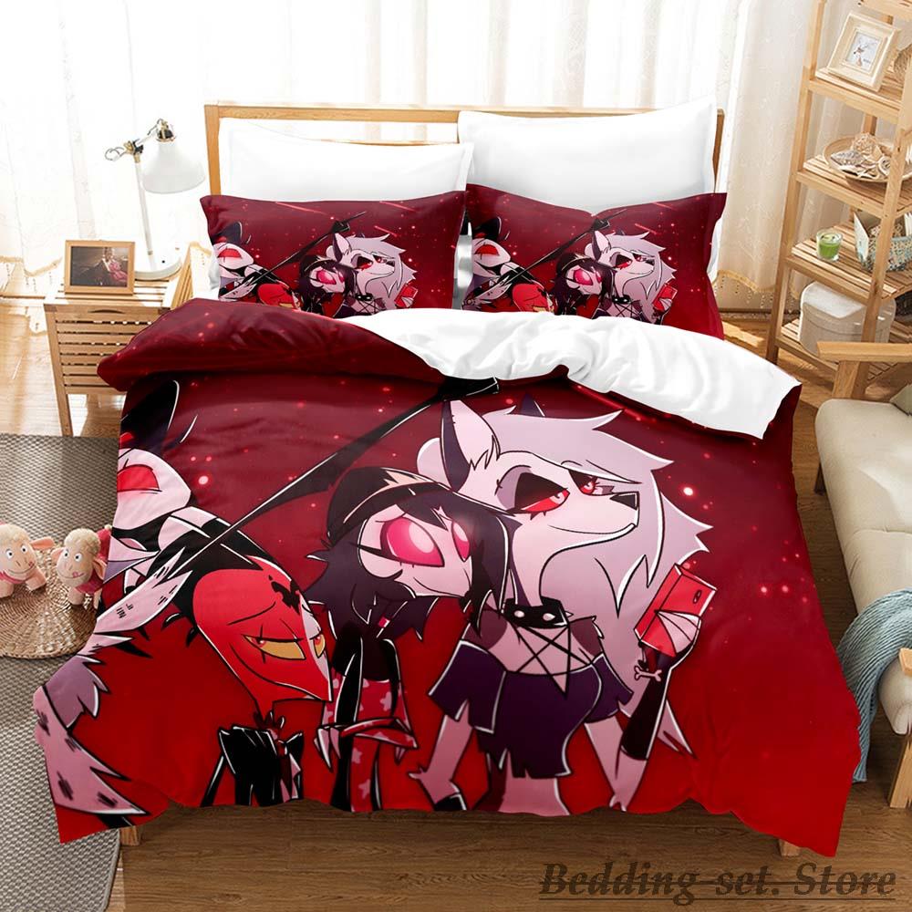 2023 Loona Boss Bedding Set Single Twin Full Queen King Size Bed Set Adult Kid Bedroom Duvetcover Sets Anime Parure De Lit Bed