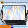 Iridescent Magnetic Car Sun Shade - Titanium Silver Reflective Window Curtains