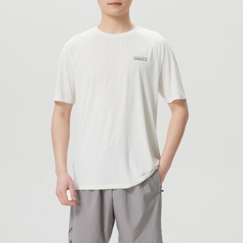 Skechers Knit Crew Neck Pullover Breathable Sports Quick-Dry T-Shirt Men Tops P226M205-0019