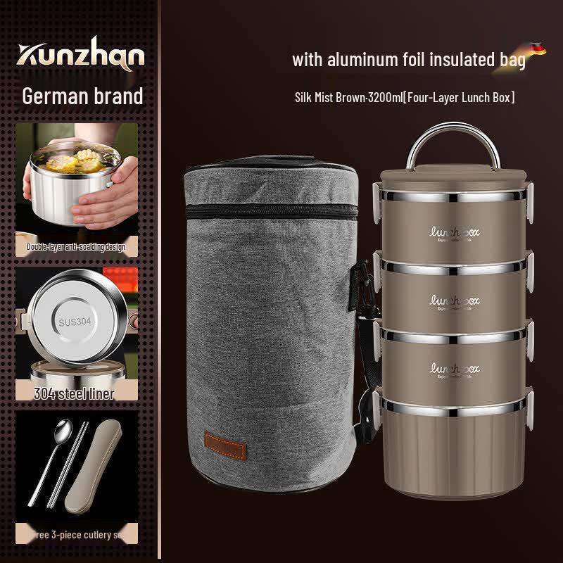 Youluo Double-Layer 304 Stainless Steel Insulated Lunch Box