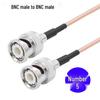 BNC Male to SMA Male RF Coaxial Adapter Antenna Extension Cable