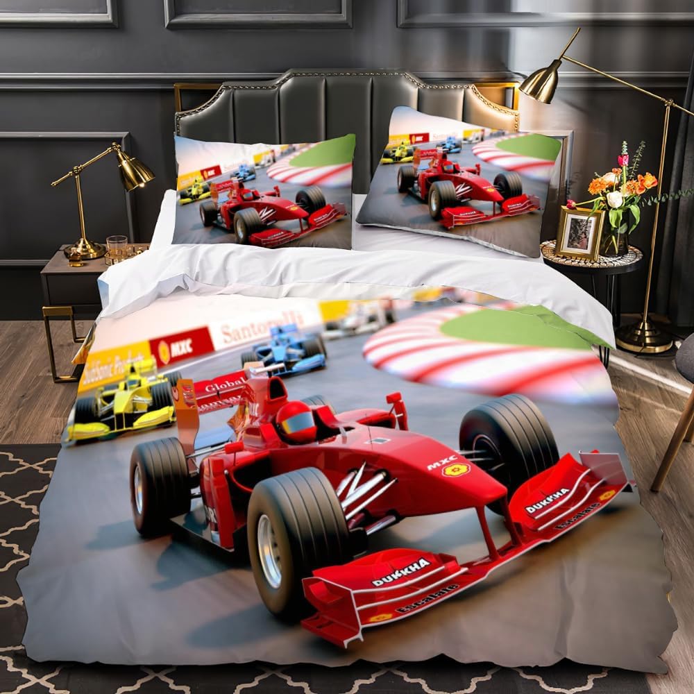 Gultasveļas komplekts 3D Sacīkšu auto Superauto