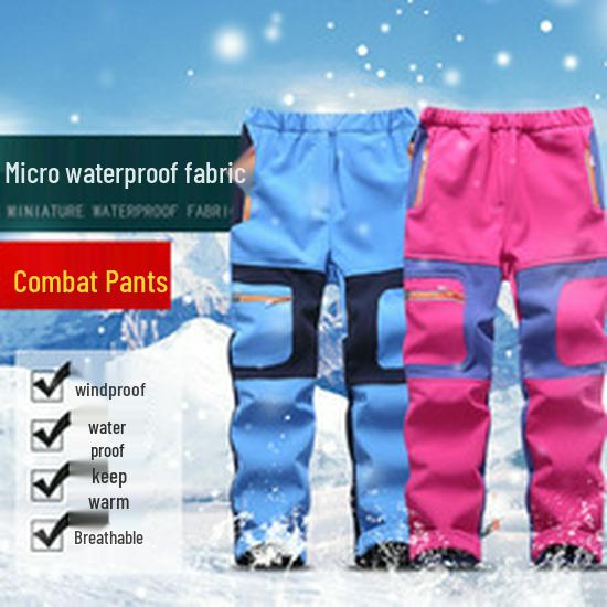 New Unisex Autumn/Winter Windproof Fleece Softshell Pants - Warm, Thickened Outdoor Mountain Gear