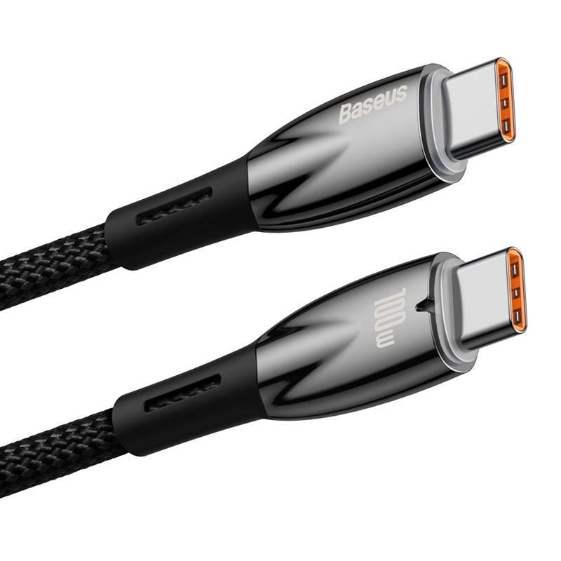 Kabel Usb-C Do Usb-C Baseus Glimmer, 100W, 1M (Czarny)