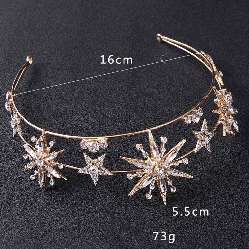 Bridal Tiara Sparkling Elegant Dress up Decoration Fancy Princess Hairband for Parties Festival