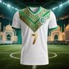 Fashion Saudi Arabia Flag Football Jersey T Shirts Trend Summer National Emblem 3D Printed Sports Tees Loose Breathable Y2k Tops
