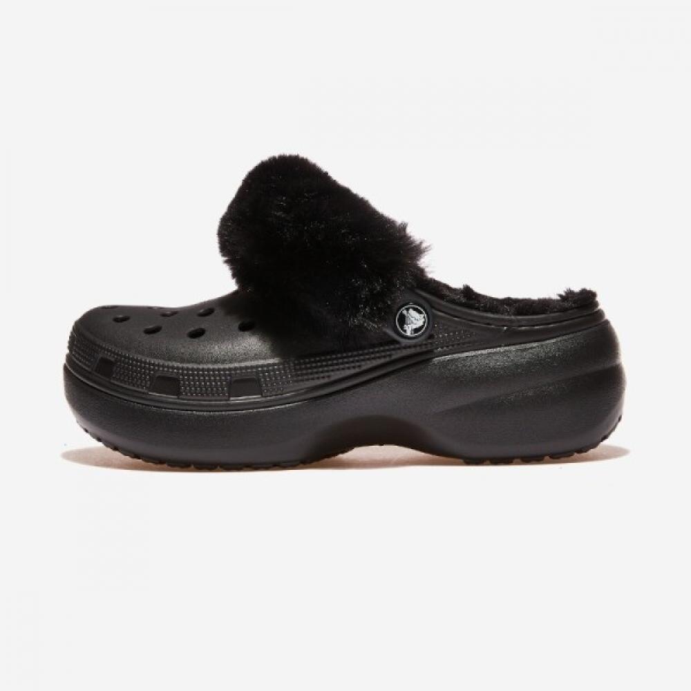 Crocs Classic Platform Fuzz Lined Clog
