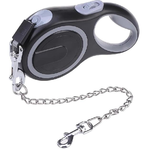 PUPTECK Retractable Dog Leash with Anti-Chewing Steel Wire, 360°Tangle-Free Pet Walking Leash for Small Medium Large Dogs, Heavy Duty Up To 110lbs,