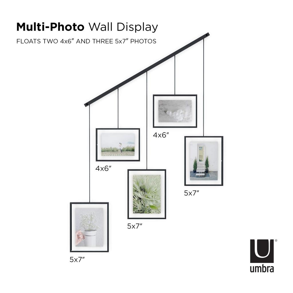 umbra Photo Frame EXHIBIT Black Photo Display 2L Black [Official]