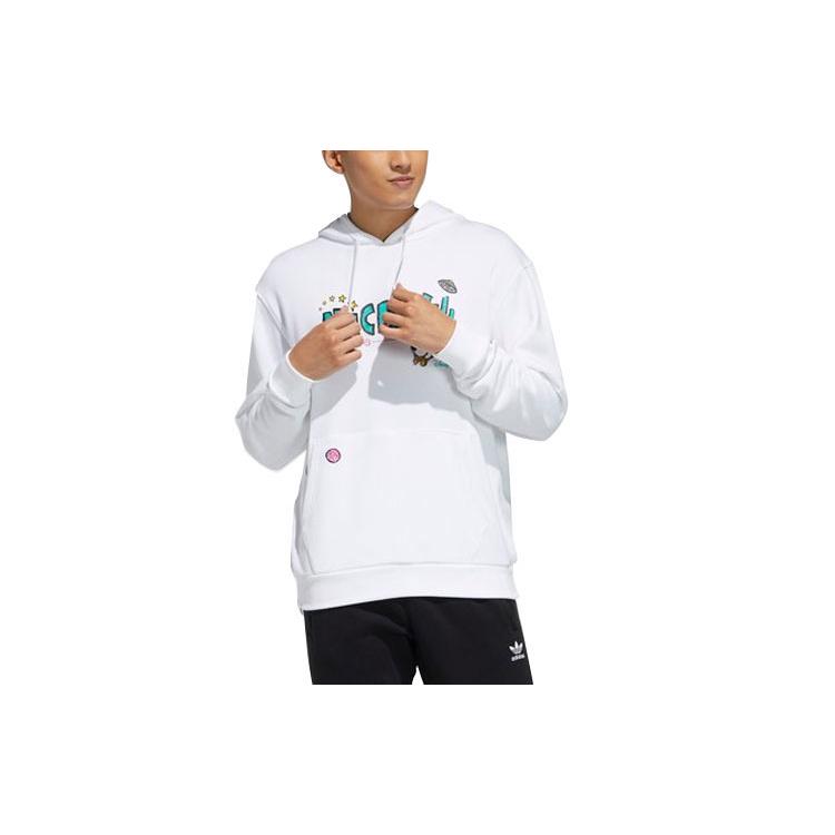 Мужские толстовки Adidas Originals Fangtastic Белый С капюшоном Умеренный Обычный H09181 XXS