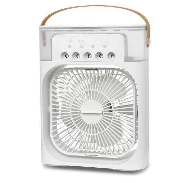 25-Year Bestseller Multifunctional Mini Fan with Cross-Border Five-Hole Spray for Dorm, Office, and Home Use