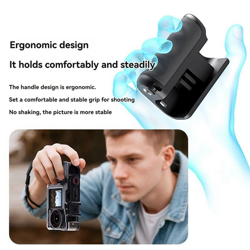 T35C For Pro 2 Street Photography Handle Component Wireless Control Side Handle for Action/ 13 Cameras
