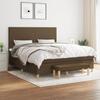 3137016 vidaXL Divan Bed with Mattress Dark Brown 180x200 Cm
