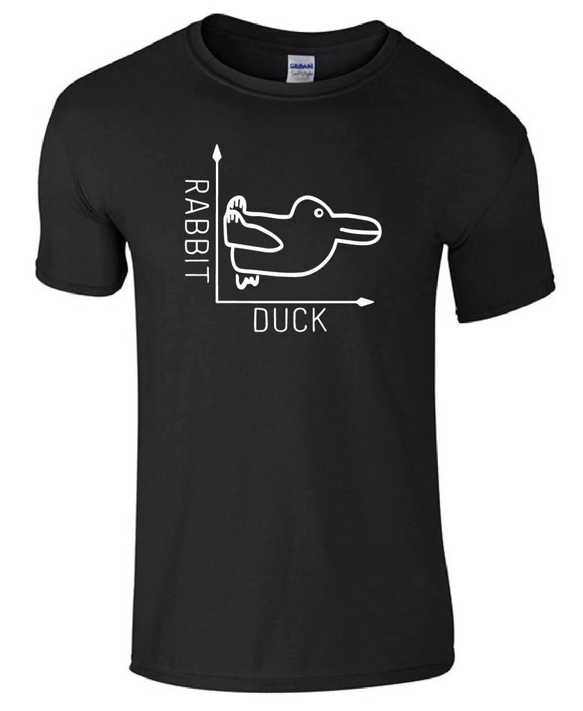 Rabbit Duck Graph Funny Inspired Gift unisex kids/adults Top T-shirt