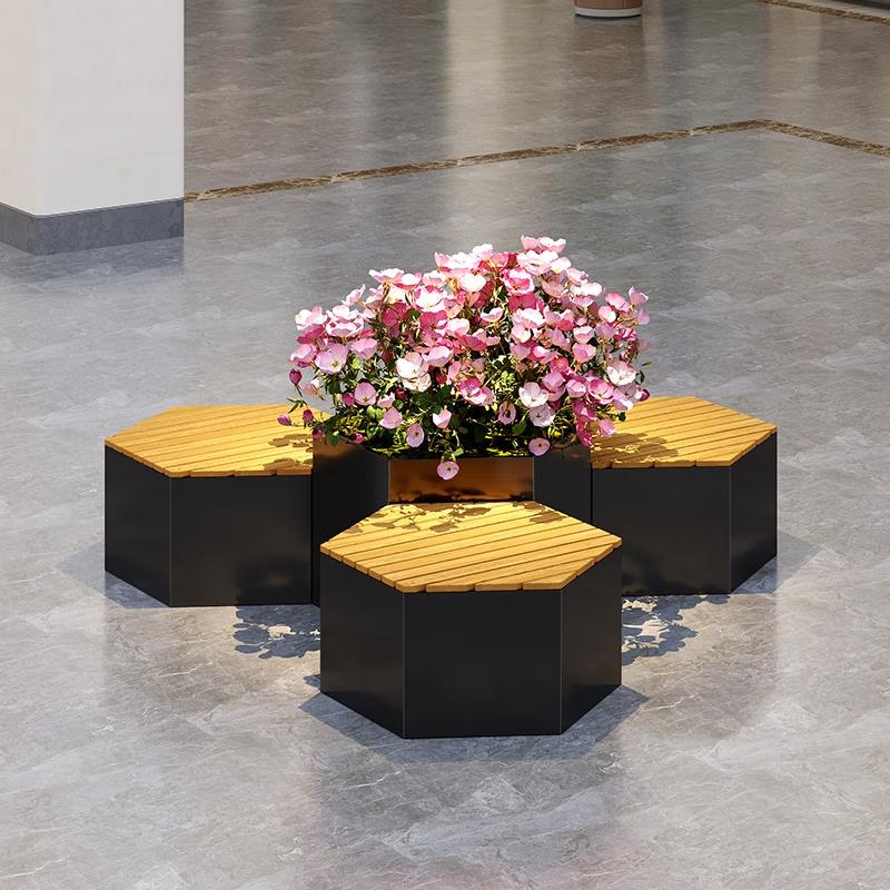 Outdoor Stainless Steel Square Planter