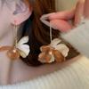 Long Drop Acrylic Flower Hoop Earrings For Women Fashion Zircon Trendy New Style Holiday Accessories Romantic Gifts MQF169