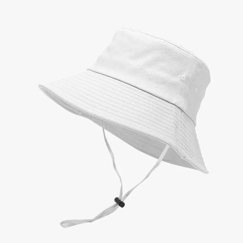 LDSLYJR Four Seasons Cotton Solid Bucket Hat Fisherman Hat Outdoor Travel Hat Sun Cap Hats for Men and Women 26