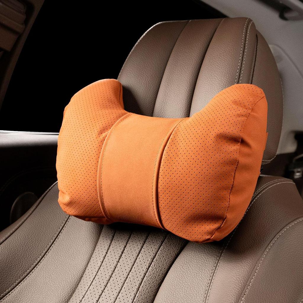 Car Headrest Memory Pillow Lumbar Pad - Fatigue Relief Cushions for Neck & Back