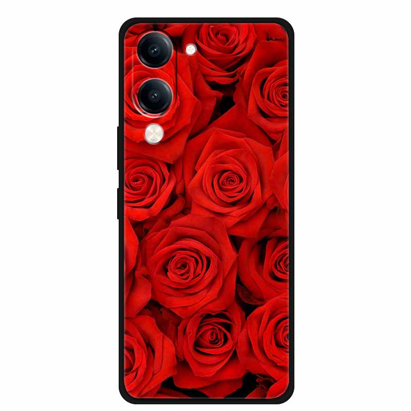 For Vivo Y29s Case Phone Cover Black Silicone Soft Case for Vivo Y19s GT Cover 6.74" Shell Dustproof Coque VIVO Y19sGT Y29 S 5G