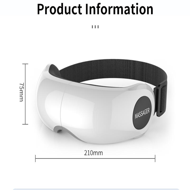 Factory Supply Beauty Eye Massage Machine Heat Compress Vibrating Air Pressure 4 Modes Electric Eye Massager