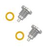 2PCS Replaces 8M0058389 Gear Case Drain Plug Magnetic Oil Vent Plug  Outboard Maintenance