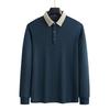 Large Size Long Sleeved T-shirt with a Collar and Polo Shirt As a Base for Men's Business Casual Tops In Spring and Autumn