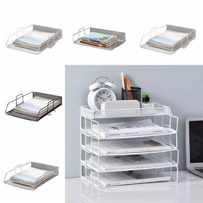 A4 File Storage Rack Single Layer Magazine Holder Letter Tray Organizer  Office  Supplies