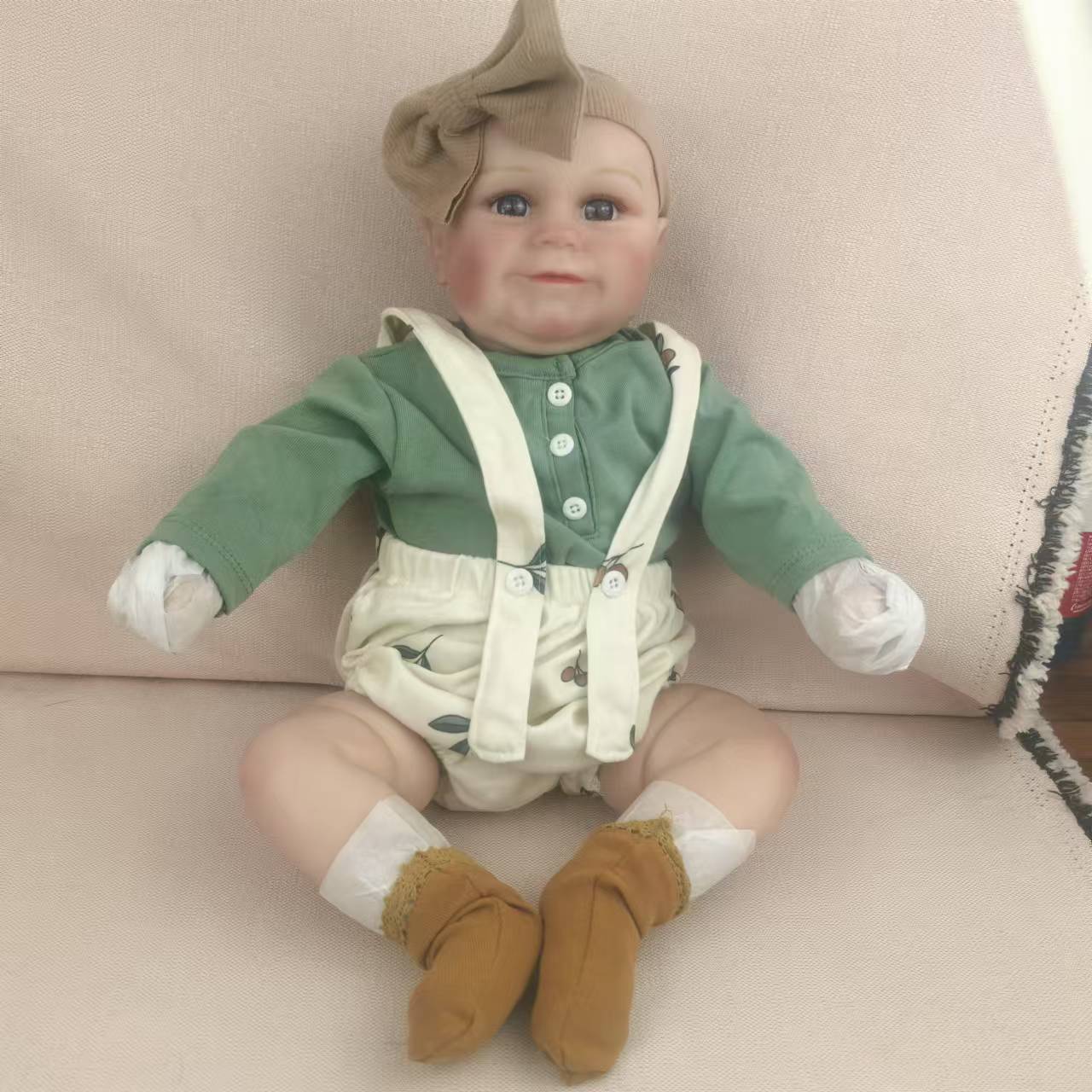 

Может входить в воду Симуляция ванны Младенец Полное тело Мягкая резина Кукла Реборн 50см Виниловая кукла Кукла 50cm розовый