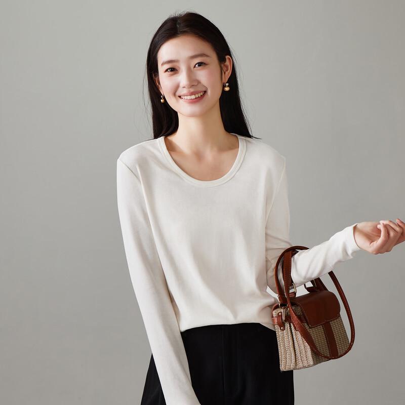 SOFSIL Damen Langarm U-Ausschnitt T-Shirt