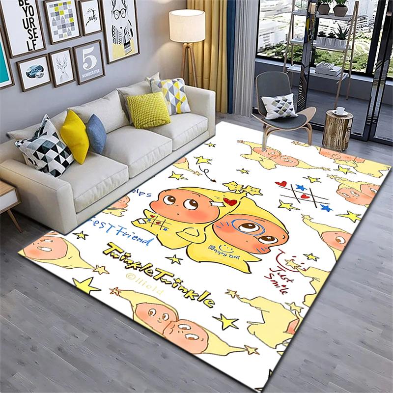 Twinkle Twinkle Starry Night Magic Carpet Home Decor Suitable For All Seasons Bathroom Mat Dormitory Decoration Christmas Gifts