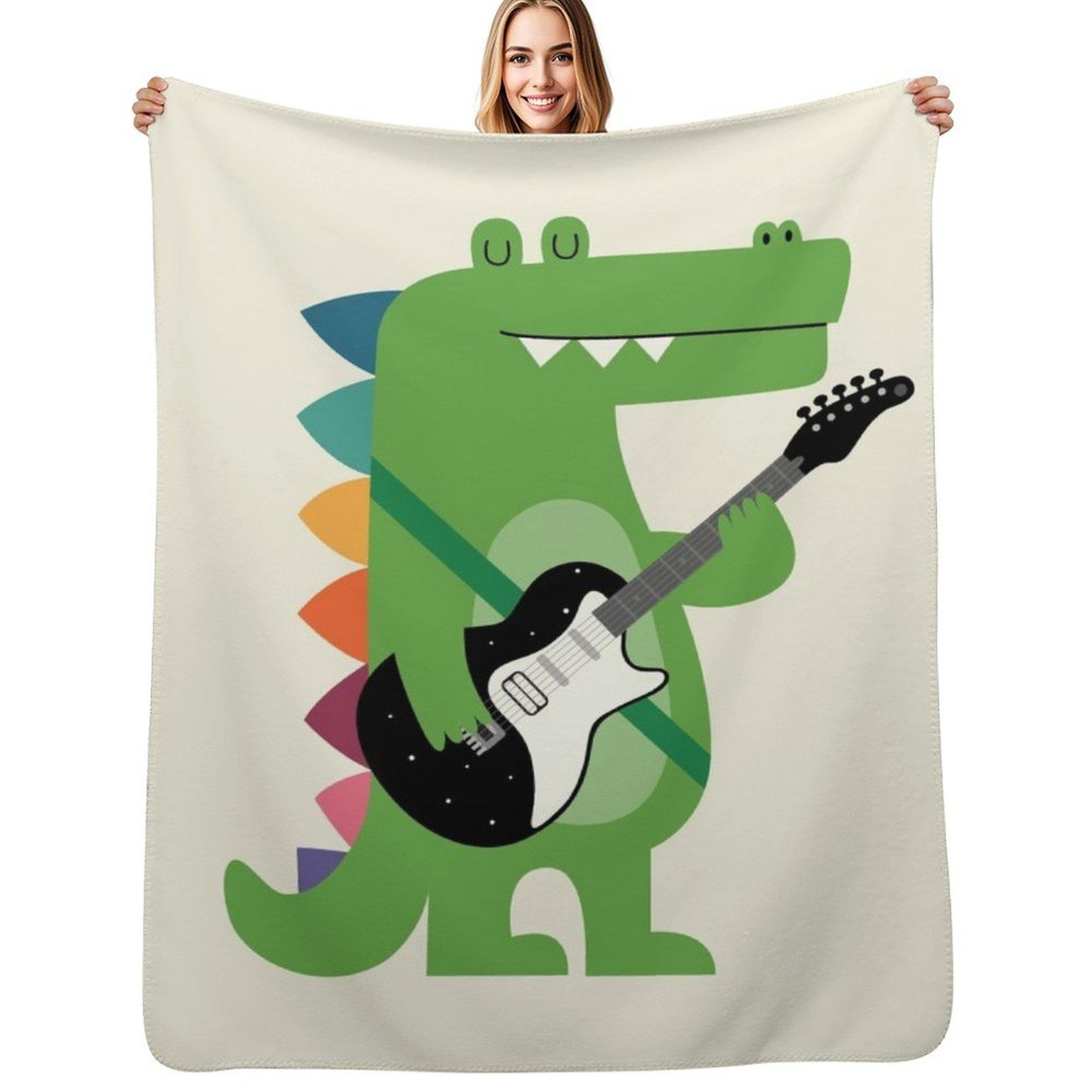 Croco Rock Throw Blanket Elegant Warm Throw Blanket for Hotel Home 102x76cm(40x30in)