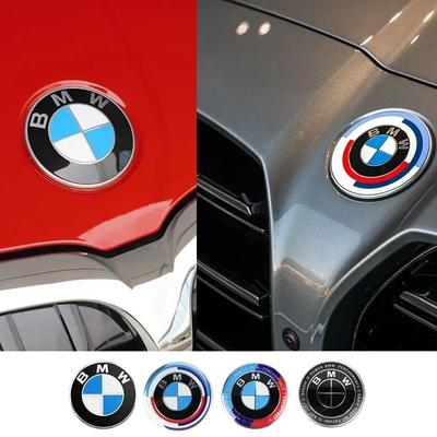 MLKQ6 Car Front Hood Emblem Logo Rear Trunk Badge for E36 E46 E53 E90 E60 E61 E93 E87 X1 X3 X5 X6 F30 F20 F10 Z3 Z4 X1 X3 X5 M4 M8